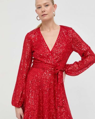Mini haljina Bardot crvena