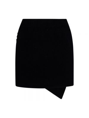 Dzianinowa mini spódniczka Laneus czarna