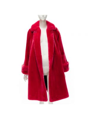 Płaszcz retro Dior Vintage czerwony