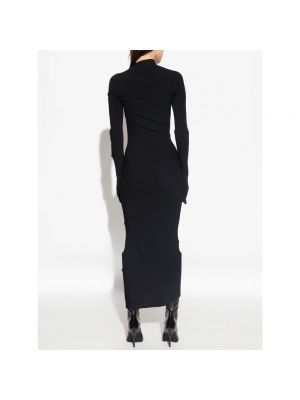 Dzianinowa sukienka midi Balenciaga czarna