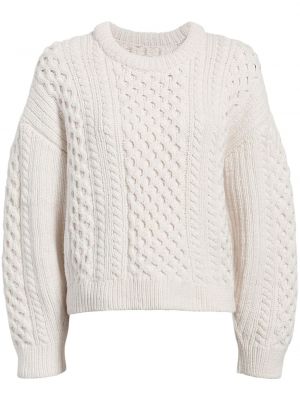 Vlnený sveter Another Tomorrow biela