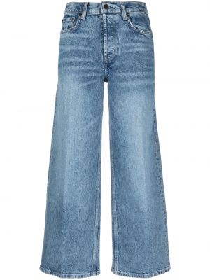 Klasické bavlněné strečové kalhoty Rails - modrá