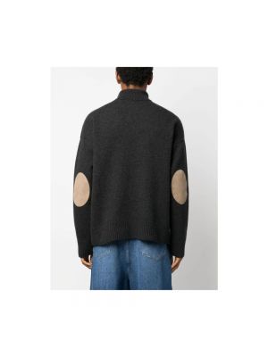 Jersey cuello alto de lana de lana merino de tela jersey Ami Paris