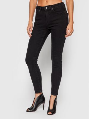 Skinny fit traperice Selected Femme crna