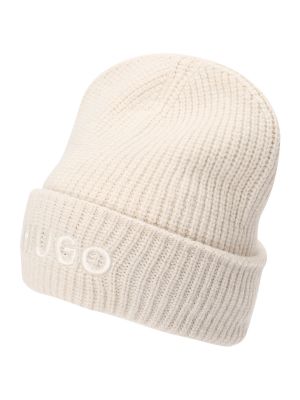 Памучна шапка Hugo бяло