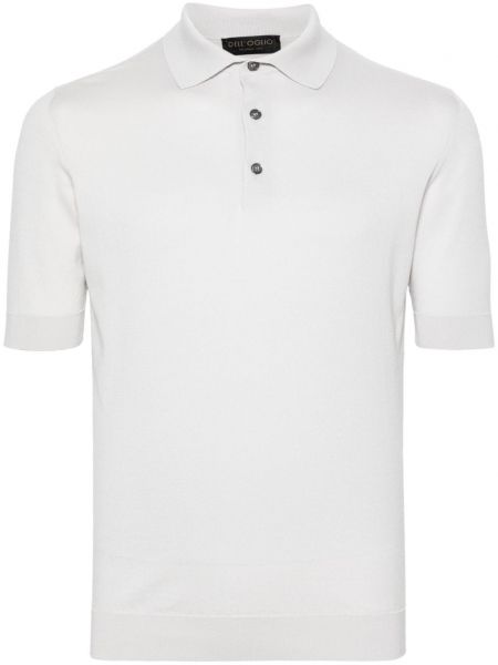 Kokvilnas polo krekls Dell'oglio pelēks