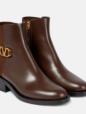 Chelsea stiliaus batai Valentino Garavani ruda
