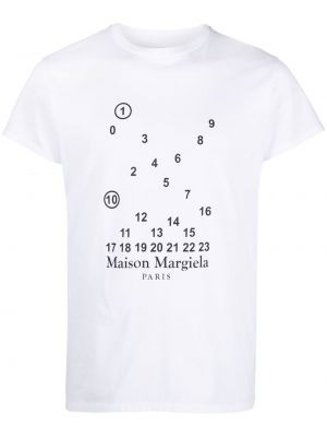 T-shirt con stampa Maison Margiela bianco
