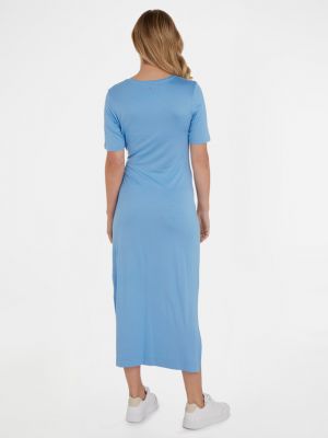 Sukienka długa Tommy Hilfiger niebieska