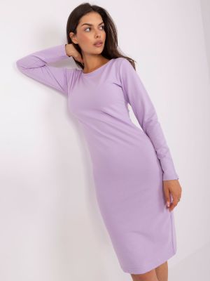 Obleka z zadrgo Fashionhunters vijolična