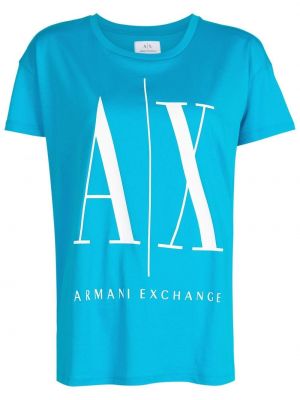 Памучна тениска с принт Armani Exchange