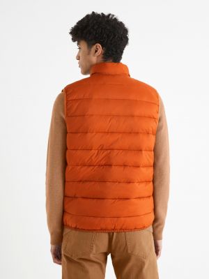 Péřová vesta Celio oranžová