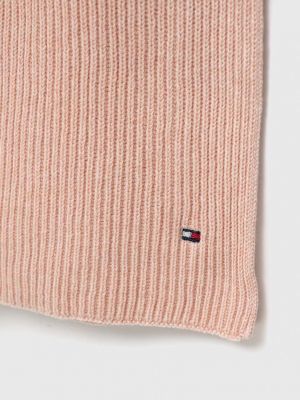 Однотонний шарф Tommy Hilfiger рожевий