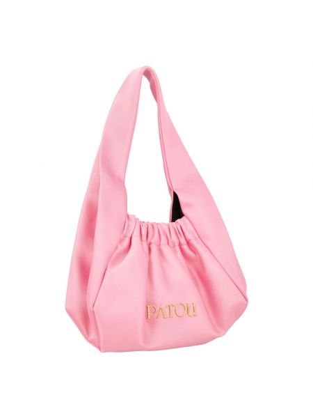 Satin shopper handtasche Patou pink