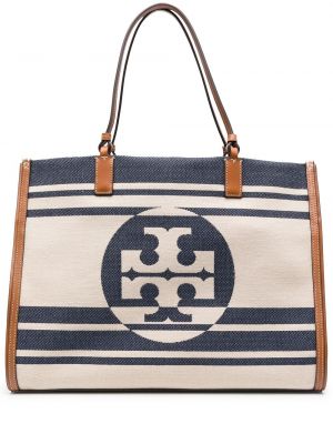 Trykt shoppingbag Tory Burch blå