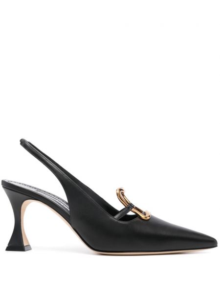 Slingback pumper med stropper Manolo Blahnik sort