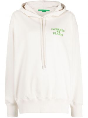 Pamučna hoodie s kapuljačom s printom Stella Mccartney bijela