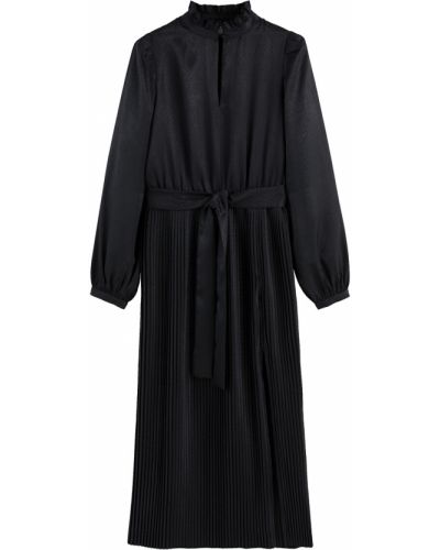 Vestido largo de tejido jacquard La Redoute Collections negro