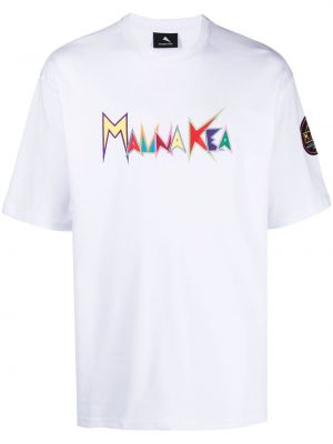Тениска с принт Mauna Kea бяло