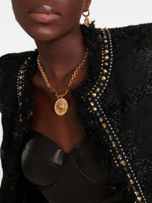 Elegant brosche mit kristallen Versace