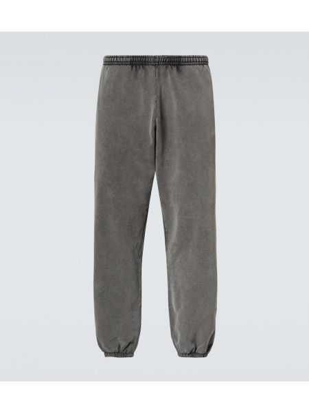 Puuvilla fleece verryttelyhousut Acne Studios musta