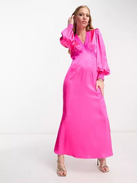 Платье миди Never Fully Dressed розовое