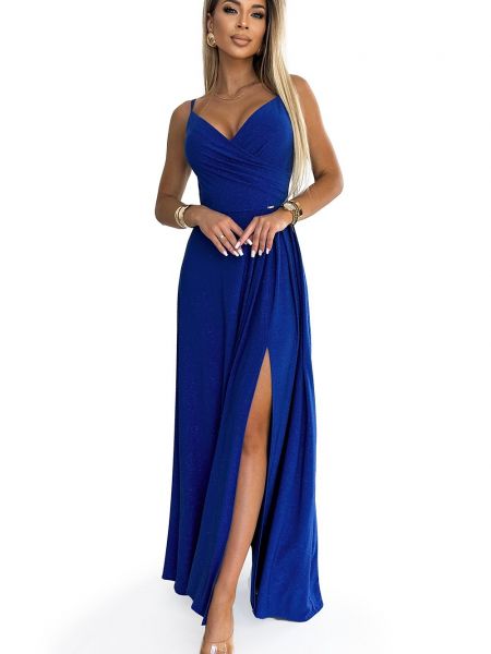 Elegantiško maksi suknelė Numoco mėlyna