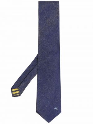 Corbata con bordado Etro azul