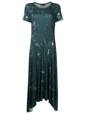 Jersey obleka s potiskom z abstraktnimi vzorci Uma | Raquel Davidowicz zelena