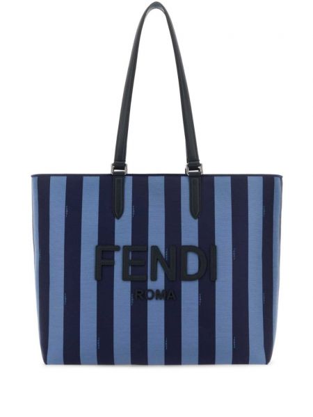 Jacquard farvet taske Fendi blå