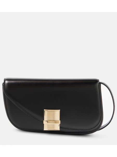 Lær mini bag Ferragamo svart