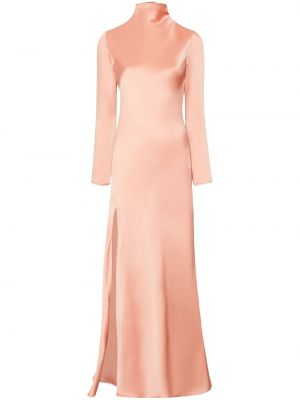 Сатенена вечерна рокля Lapointe розово