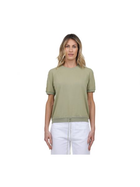 T-shirt mit kurzen ärmeln mit rundem ausschnitt Gran Sasso grün