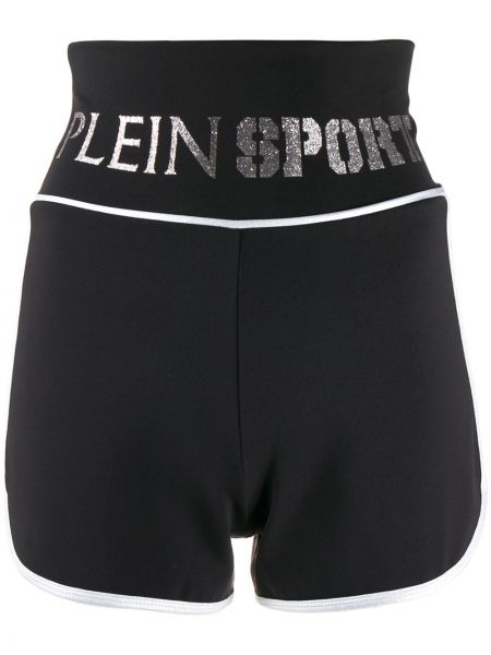Спортивні шорти з логотипом Plein Sport, чорні