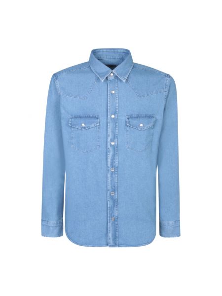 Koszula jeansowa Tom Ford niebieska