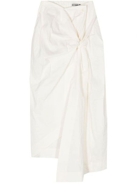 Ασύμμετρη midi φούστα Issey Miyake λευκό