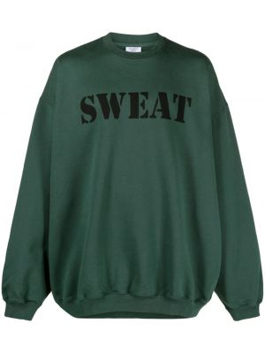 Medvilninis džemperis Vetements žalia