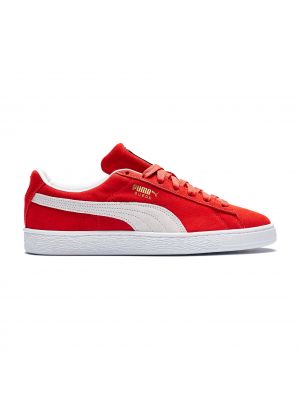 Красные замшевые кроссовки Puma Suede