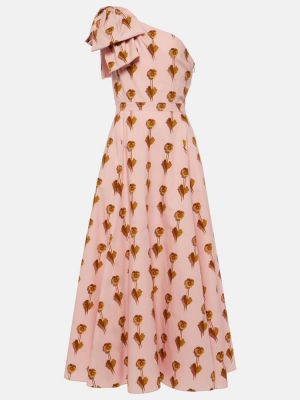 Памучна макси рокля Giambattista Valli розово