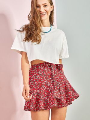 Mini sukně Bianco Lucci červené