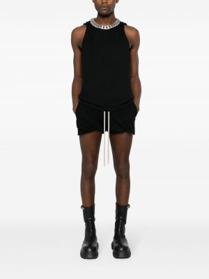 Shorts de sport en coton Rick Owens noir