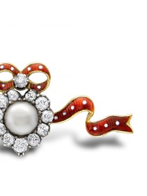 Broche avec perles Pragnell Vintage