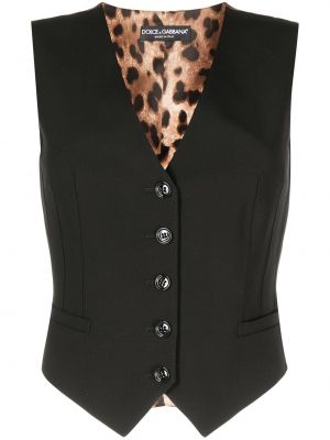 Leopard trykt vest Dolce & Gabbana brun