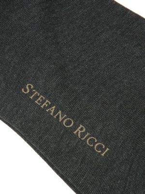 Хлопковые носки Stefano Ricci серые
