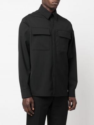 Koszula dopasowana na guziki Karl Lagerfeld czarna