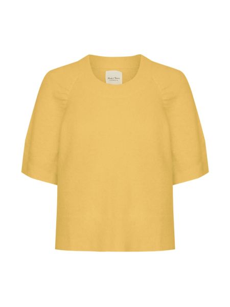 Sweter z okrągłym dekoltem Part Two żółty