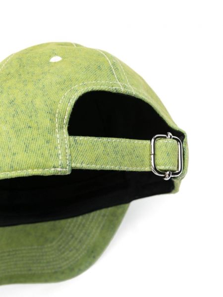 Siuvinėtas kepurė Marni žalia