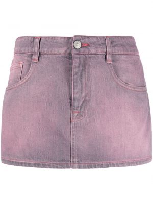 Spódnica jeansowa Mm6 Maison Margiela różowa
