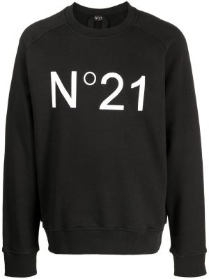 Sweter z nadrukiem N°21 czarny