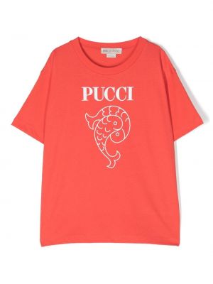 T-shirt för tjejer Pucci Junior röd